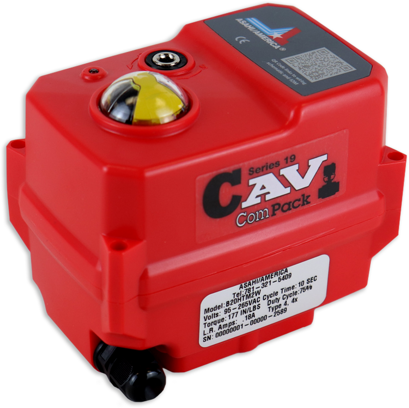 Series 19 CAV Compact On/Off Electric Actuator