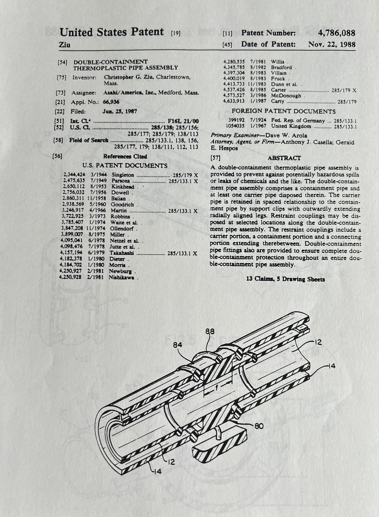 Duo-Pro Double containment Patent