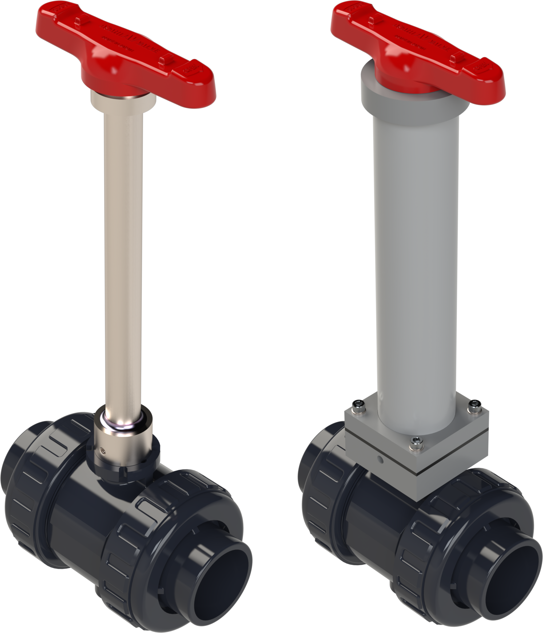 Type-21 and Type-23 Ball Valves Single Piece and 2-Piece Stem Extensions